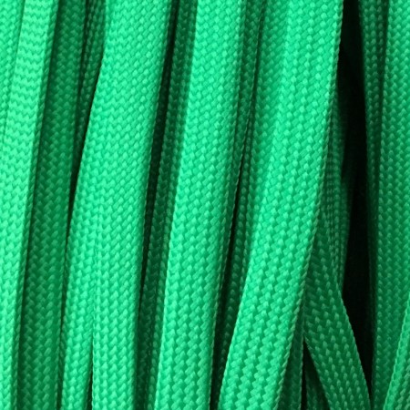 Шнур плоский чехол ПЭ40 10 мм зеленый (100 метров)