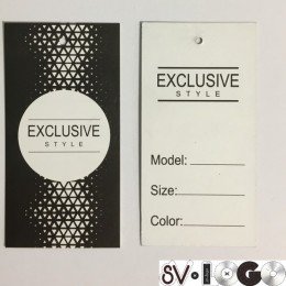 Этикетка картонная 5х10см Exlusive (1000 штук)