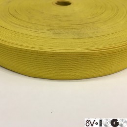 Резинка плоская 27мм желтый (40 метров)