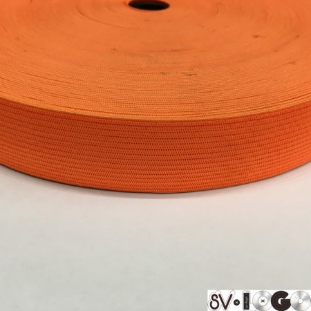 Резинка плоская 27 мм оранжевый (40 метров)