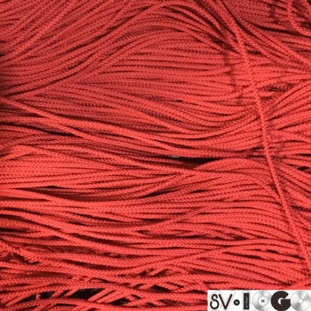 Шнур круглый 2 мм красный (100 метров)