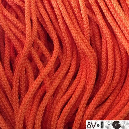 Шнур круглый 4 мм оранжевый (200 метров)