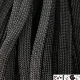 Шнур плоский чехол ПЭ40 10мм черный (100 метров)