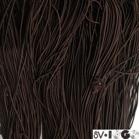 Резинка шнур производство 2,5 см коричневый (50 метров)