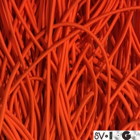 Резинка шнур производство 2,5 см оранжевый (50 метров)