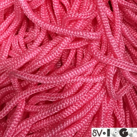 Шнур круглый 6 мм ПП розовый (100 метров)