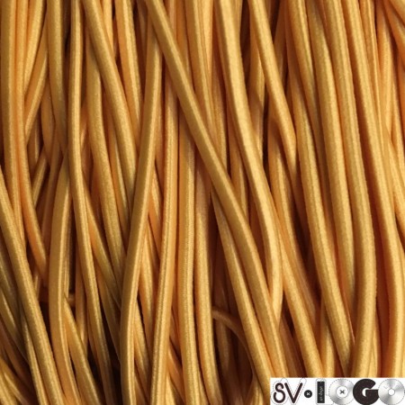 Резинка шнур производство 2,5 см желтый (50 метров)