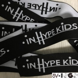 Резинка тканная жаккардовая с логотипом in Hype Kids 40мм (заказная) (метр )