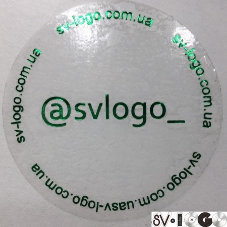 Наклейка брендированная  Svlogo 50x50мм (Штука)