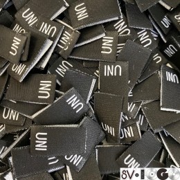 Размер жаккардовый UNI 10мм черный (1000 штук)
