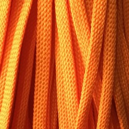 Шнур плоский чехол ПЭ8 мм оранжевый (100 метров)