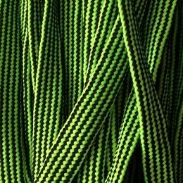 Шнур плоский чехол ПЭ40 20мм зелено черный (50 метров)