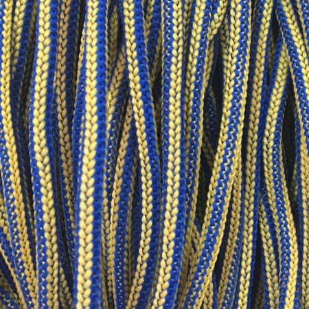 Шнур круглый 4 мм наполнитель желто синий (200 метров)