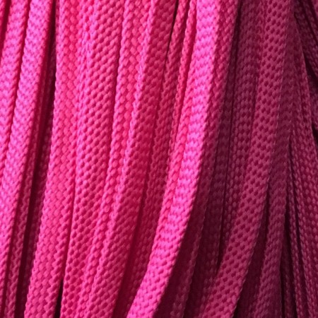 Шнур плоский чехол ПЭ8 мм розовый (100 метров)