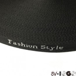 Тесьма с логотипом 10мм Fashion Style черно-белая (50 метров)