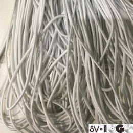 Резинка шнур производство 2,5см белый (50 метров)
