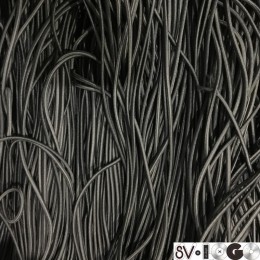 Резинка шнур производство 2,5см серый темный (50 метров)