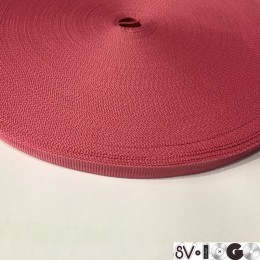Тесьма репсовая производство 10мм розовый темный (50 метров)