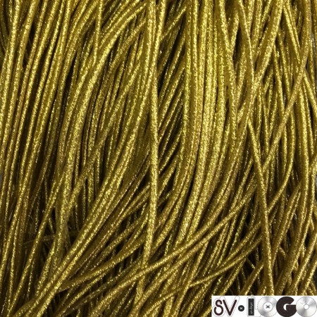 Резинка шнур производство 2,5 см золото (50 метров)