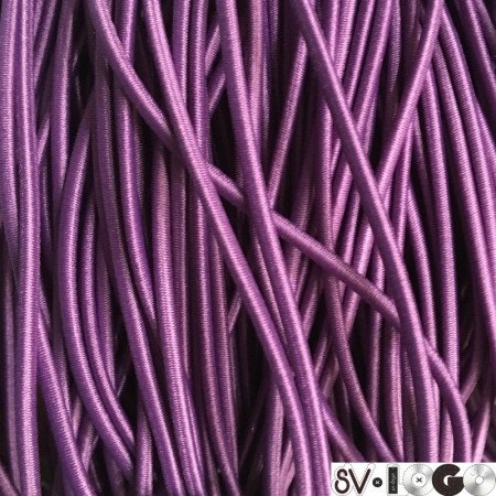 Резинка шнур производство 2,5 см фиолетовый (50 метров)