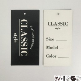 Этикетка картонная 5х10см Classik Style design (1000 штук)