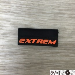 Этикетка силиконовая (изготовление) Extreme оранжевая 3x1,5см (Штука)